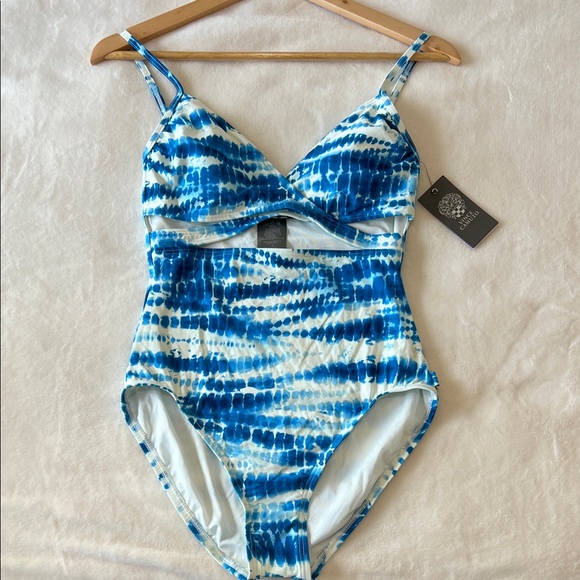 Vince Camuto Other - Vince Camuto Azure Blue Tie-Dye One-Piece Swim